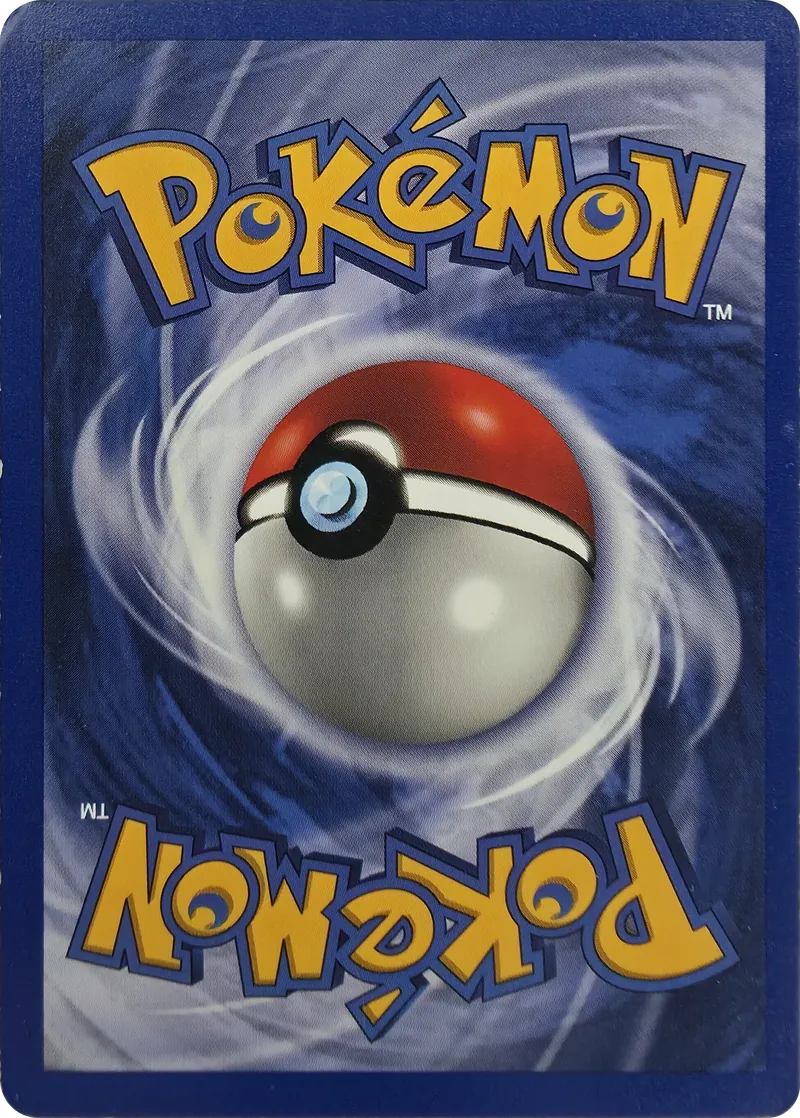 1999 Pokemon Base Set Lightning Energy #100/102 Unlimited, back