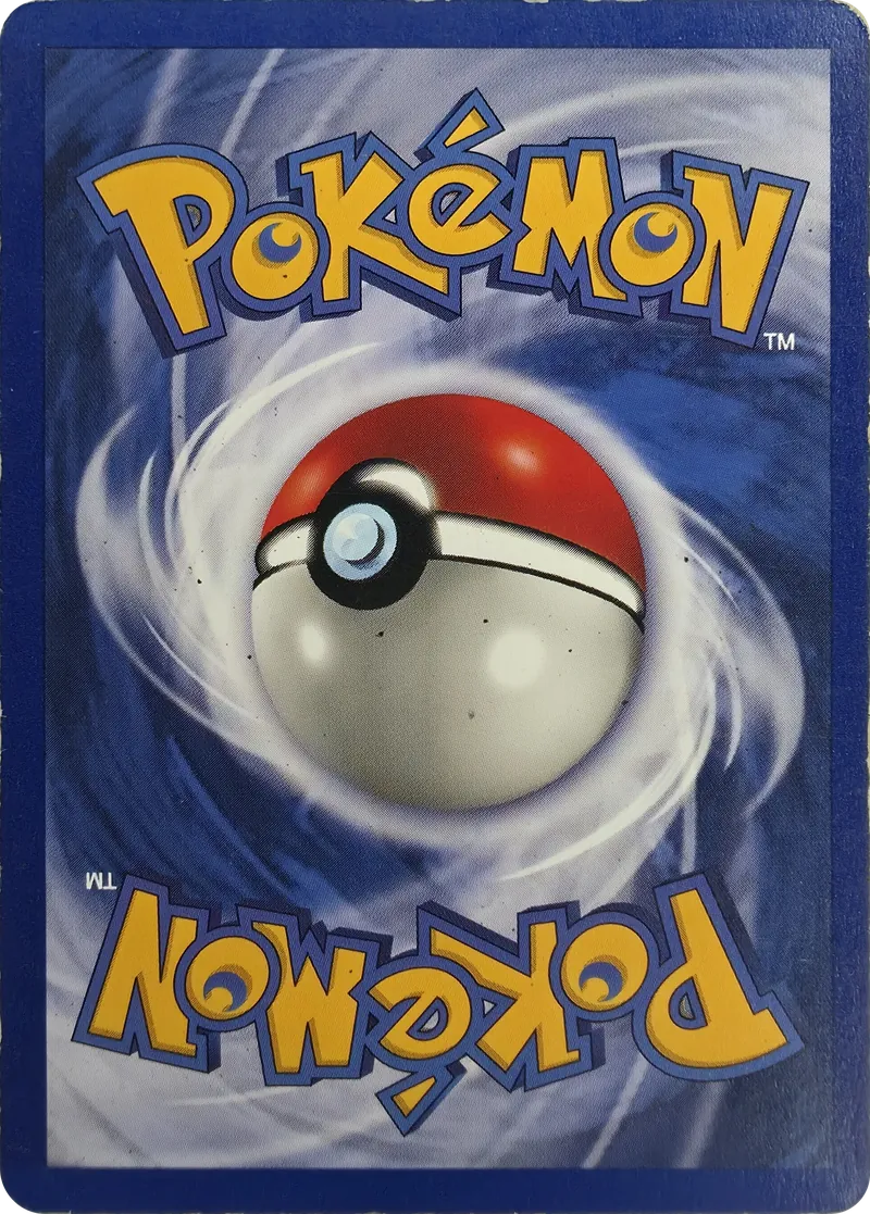 1999 Pokemon Base Set Lightning Energy #100/102 Unlimited, back