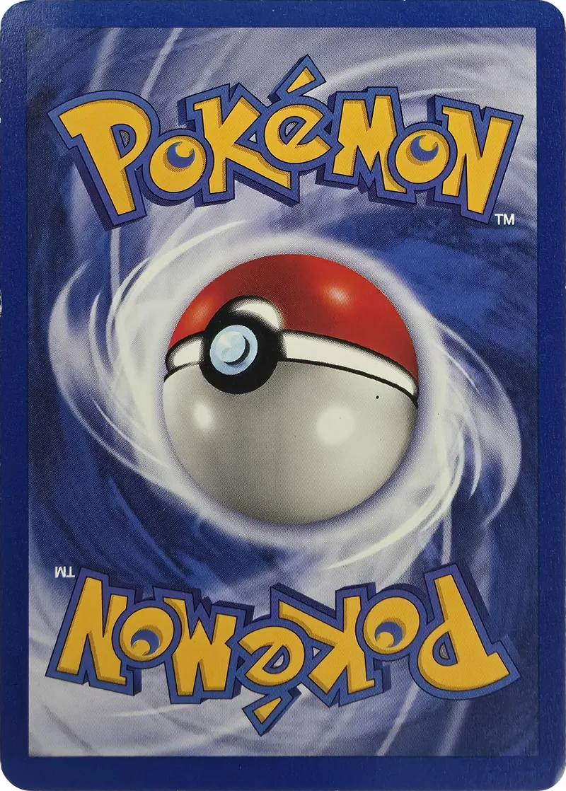 1999 Pokemon Base Set Lightning Energy #100/102 Unlimited, back