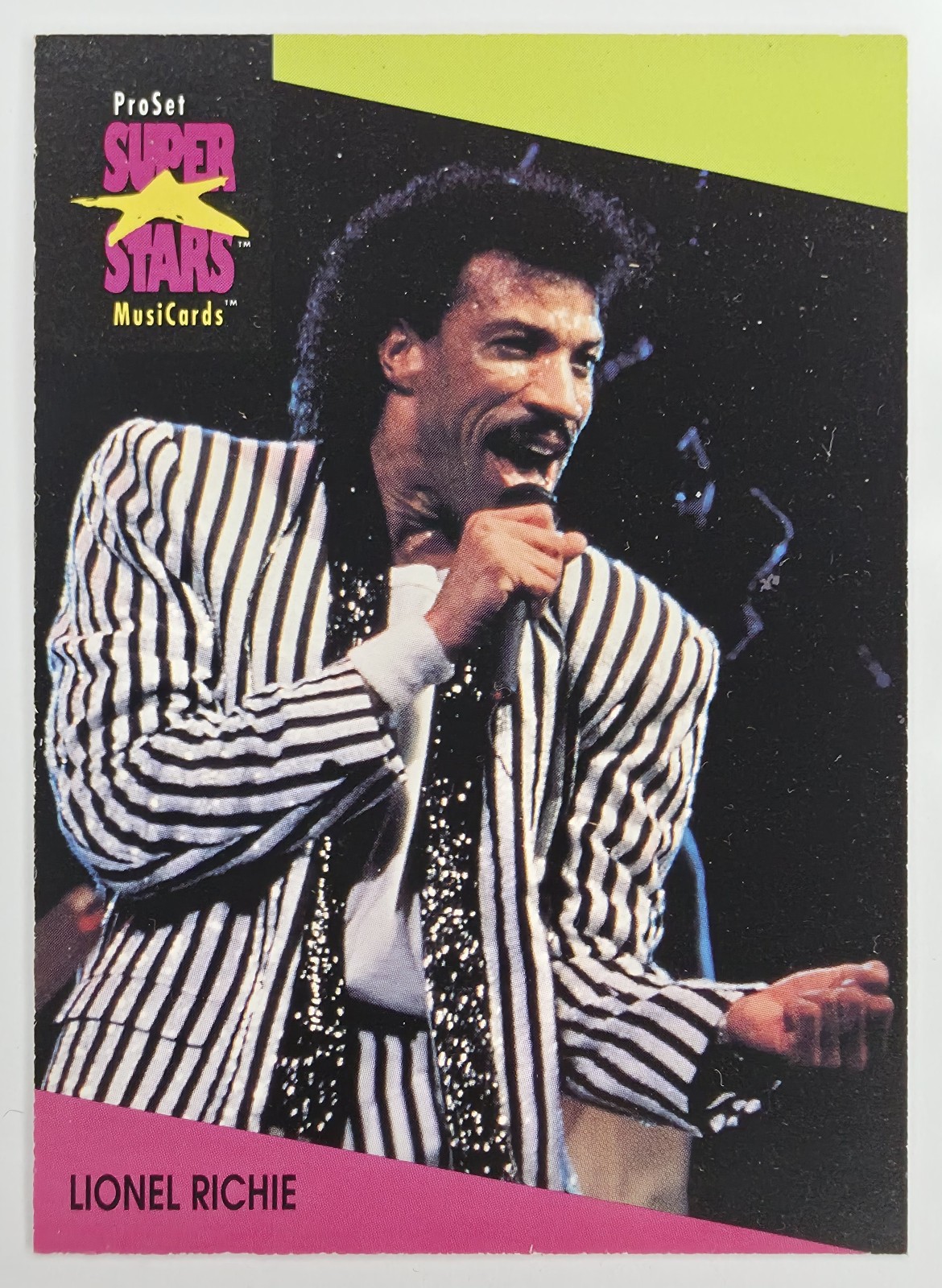 1991 Pro Set SuperStars MusiCards Lionel Richie #92 front