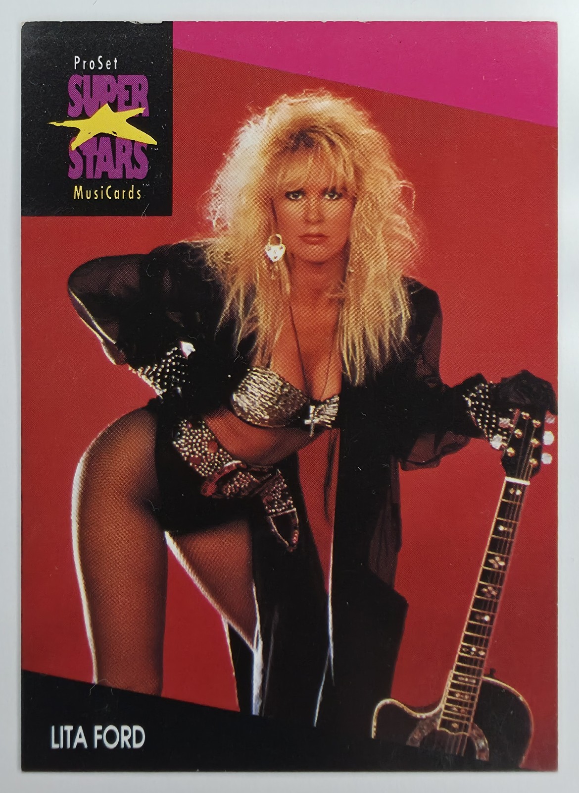 1991 Pro Set SuperStars MusiCards Lita Ford #178 front