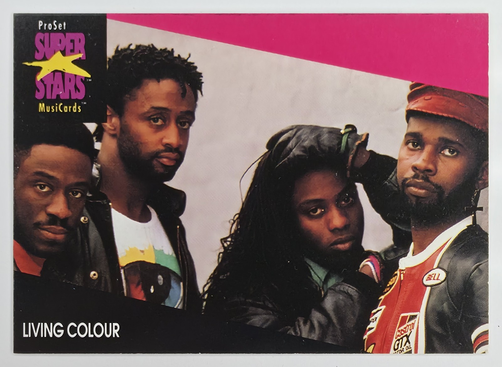 1991 Pro Set SuperStars MusiCards Living Colour #201 front