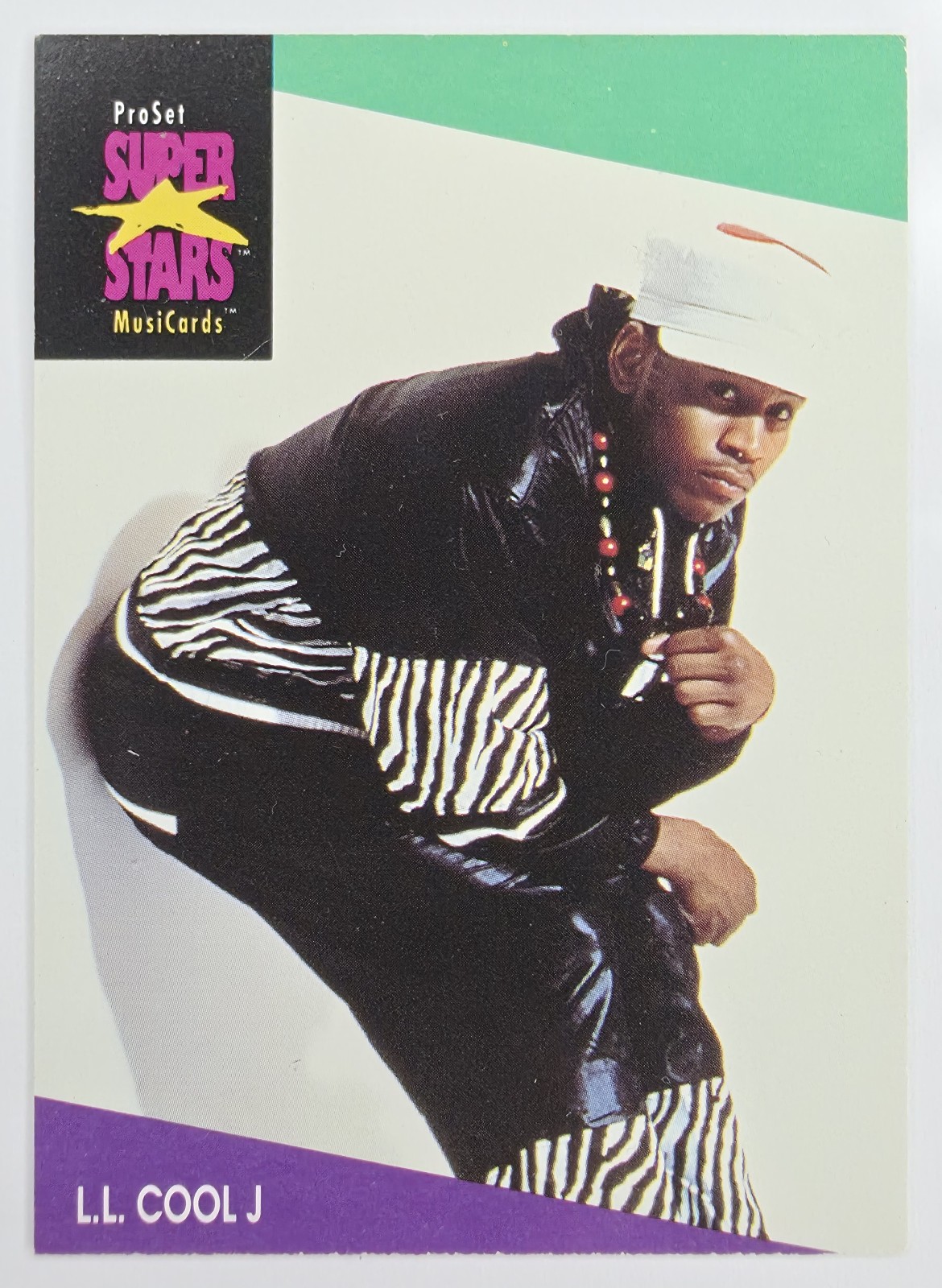 1991 Pro Set SuperStars MusiCards L.L. Cool J #129 front