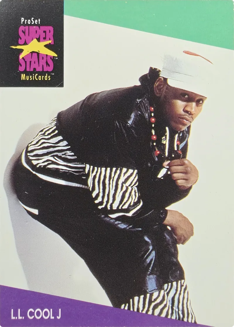 1991 Pro Set SuperStars MusiCards L.L. Cool J #129 front