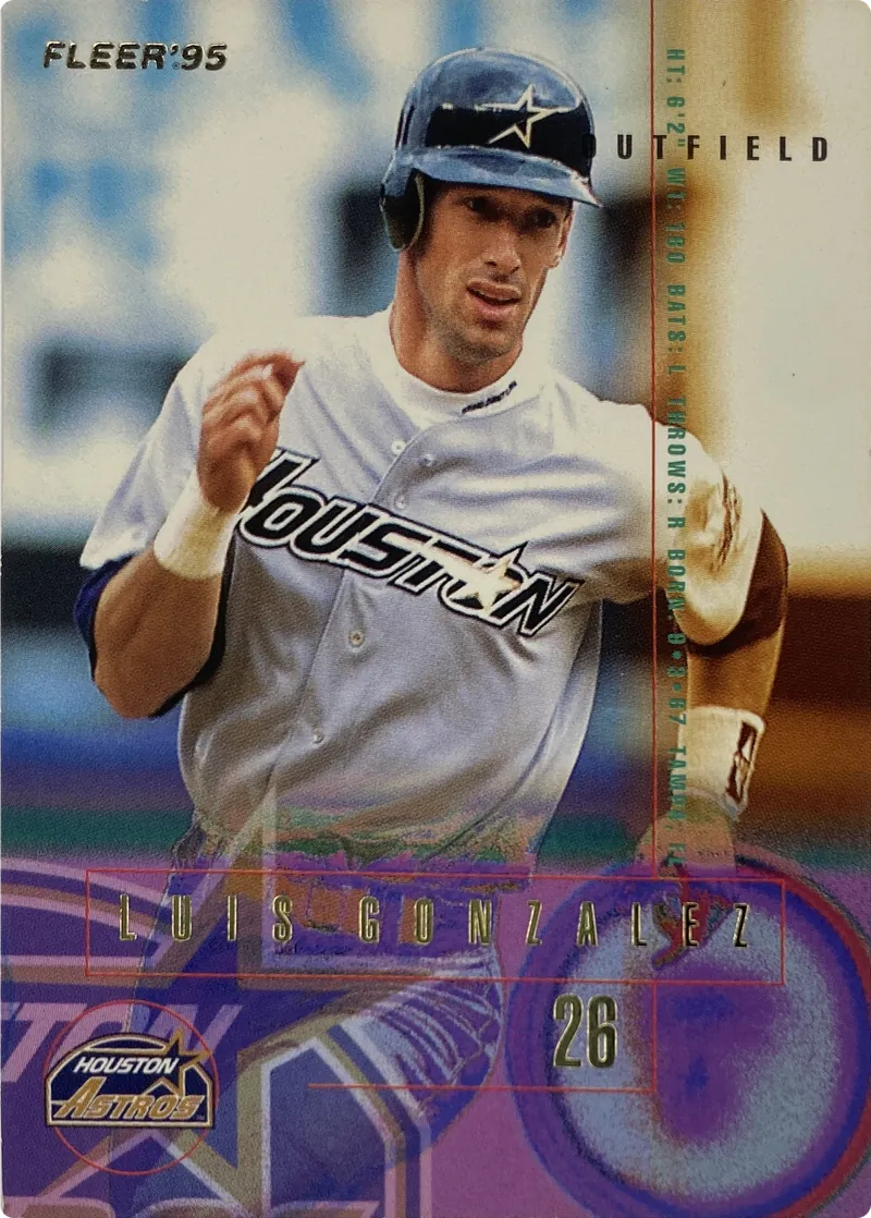 1995 Fleer Luis Gonzalez #460 Houston Astros front