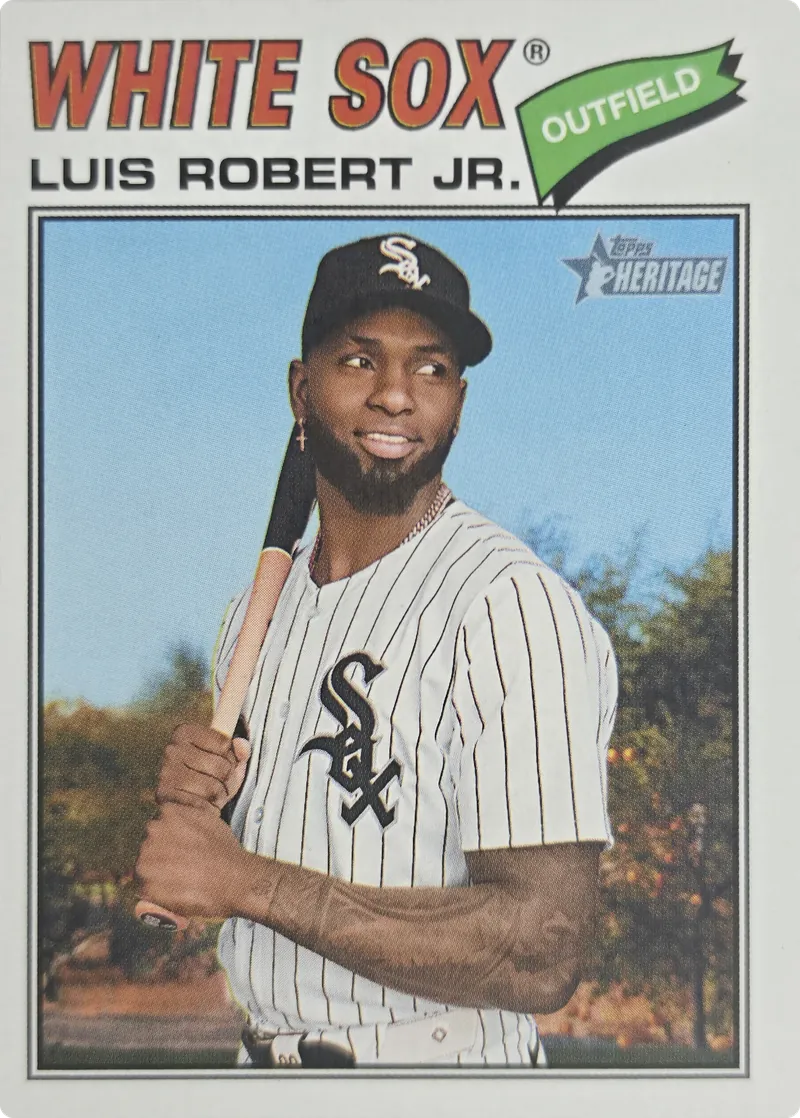 2026 Topps Heritage Luis Robert Jr. #166 Chicago White Sox front