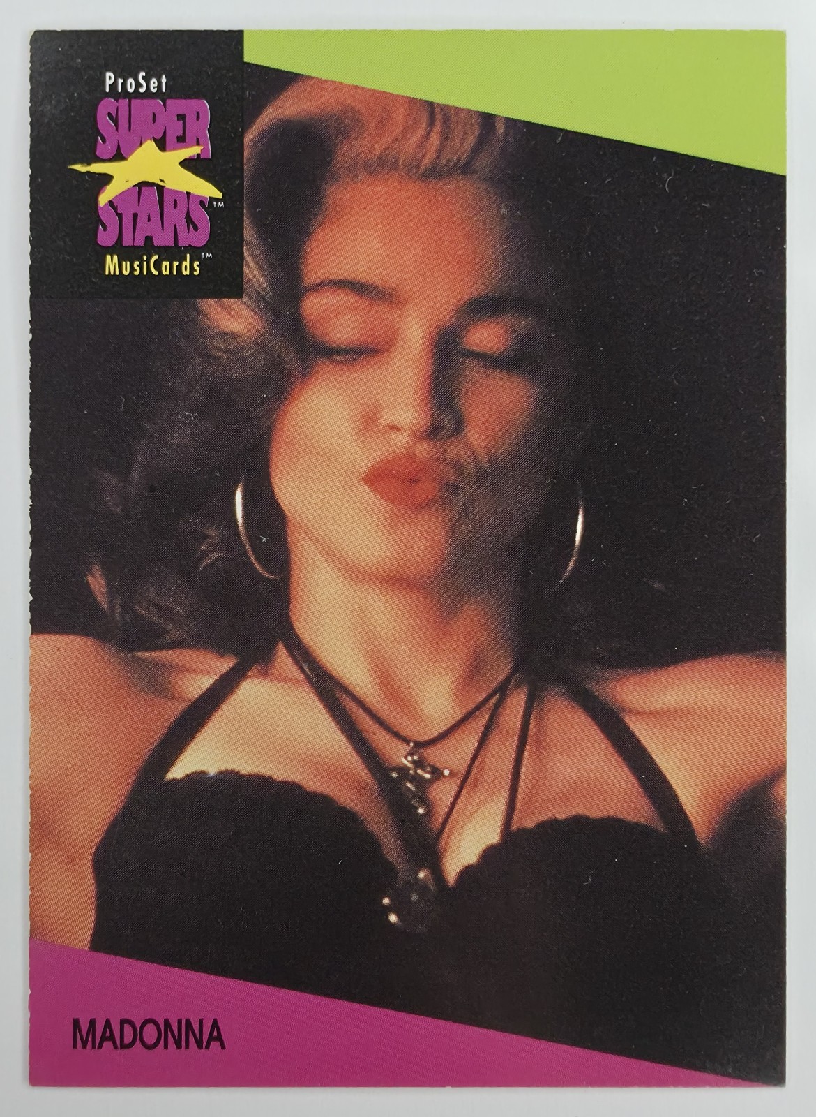 1991 Pro Set SuperStars MusiCards Madonna #65 front