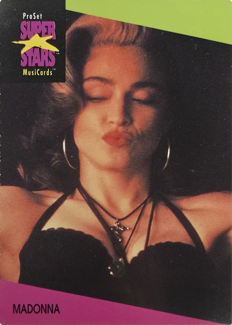 1991 Pro Set SuperStars MusiCards Madonna #65 front