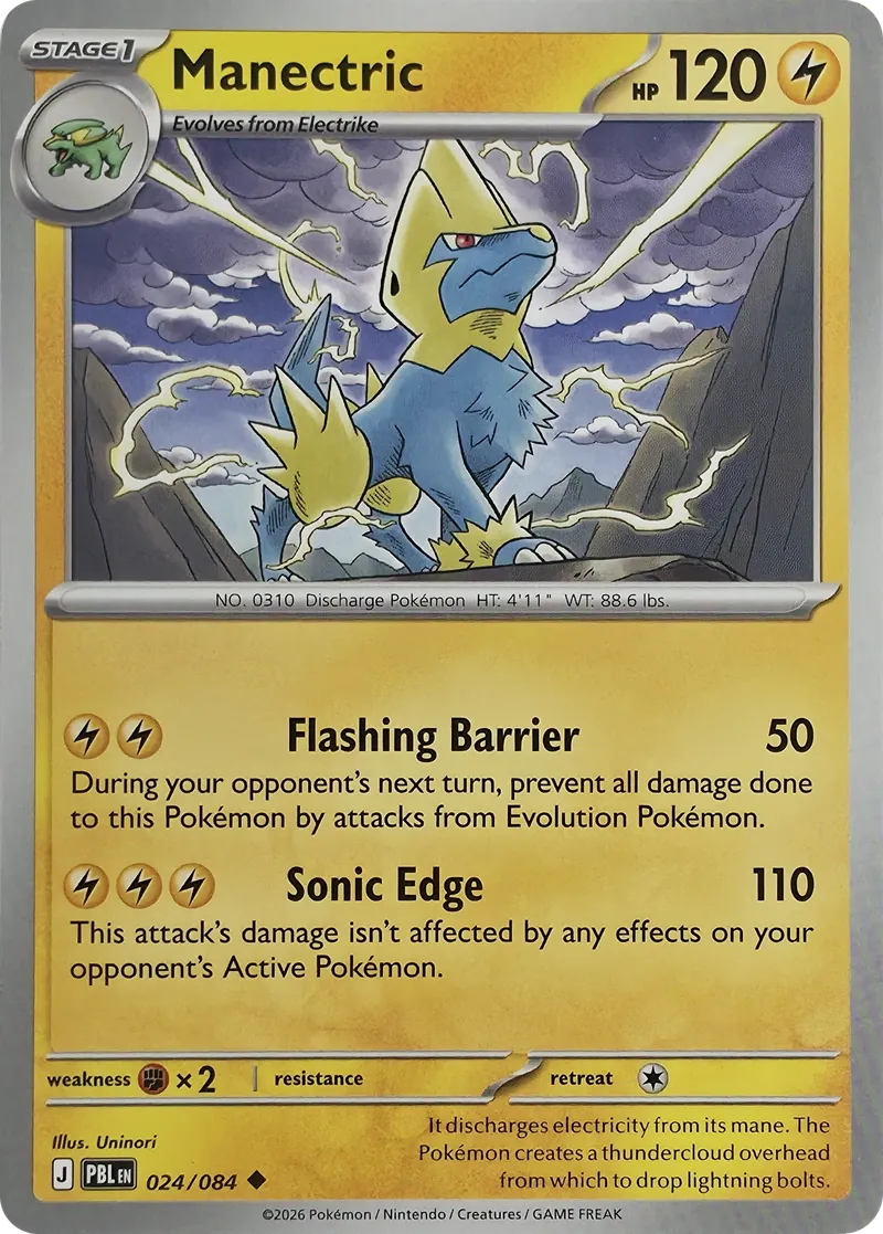 Manectric #024/084, front