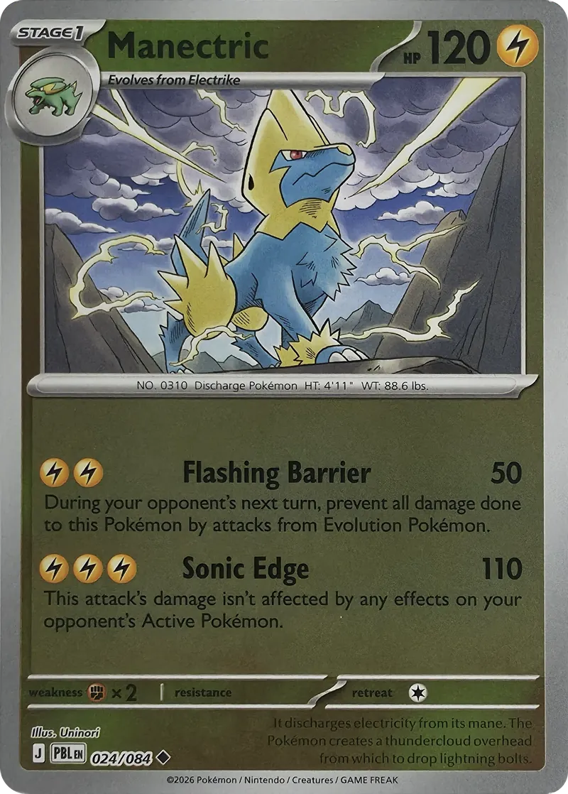 Manectric #024/084, front