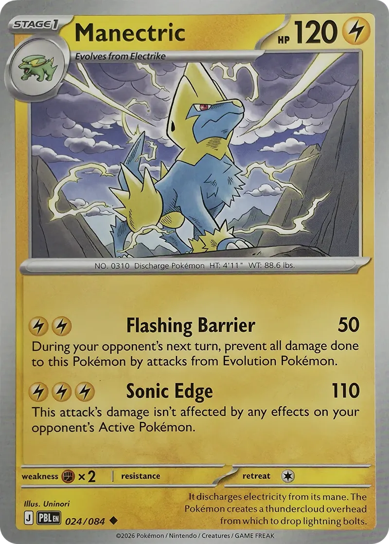 Manectric #024/084, front