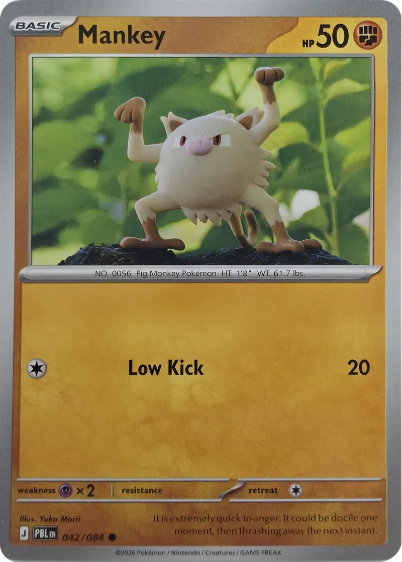 Mankey #042/084, front