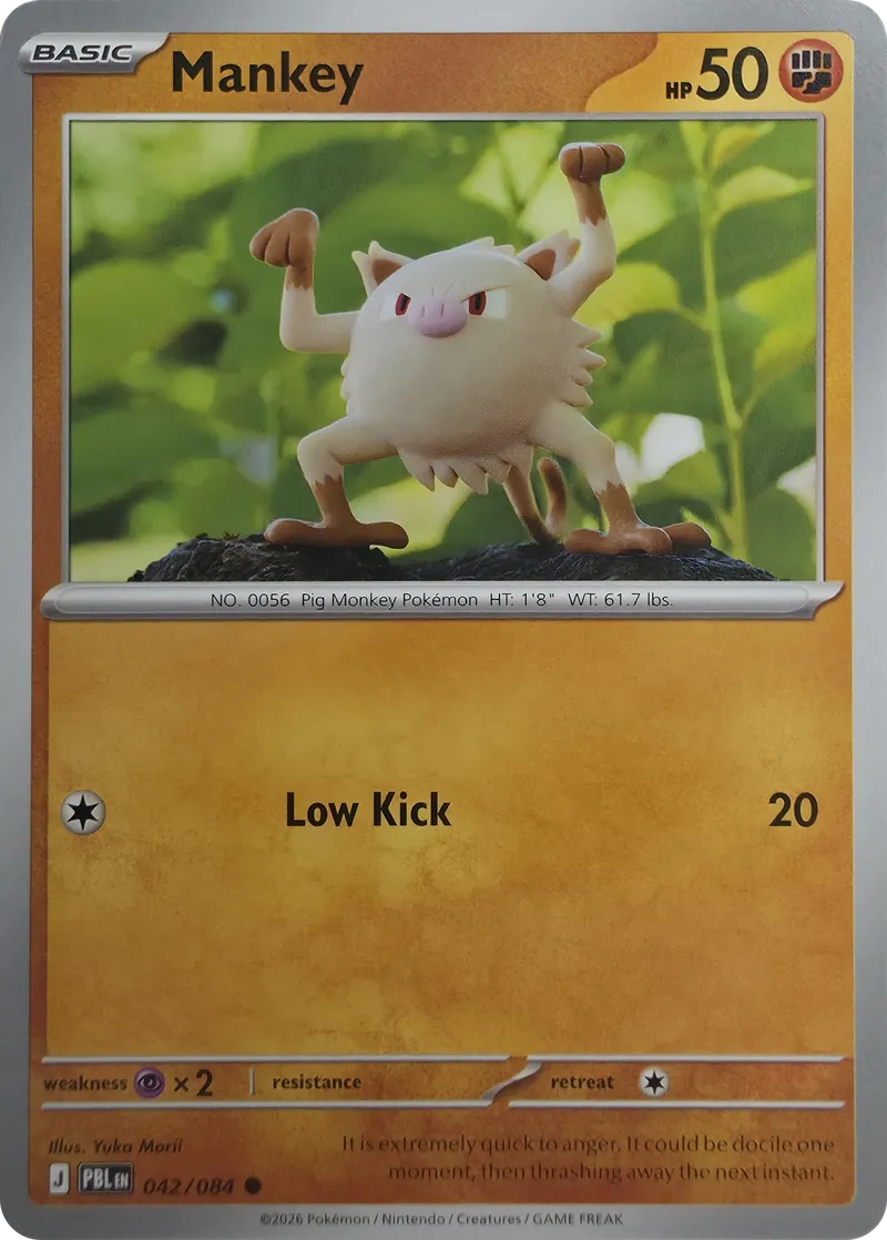 Mankey #042/084, front
