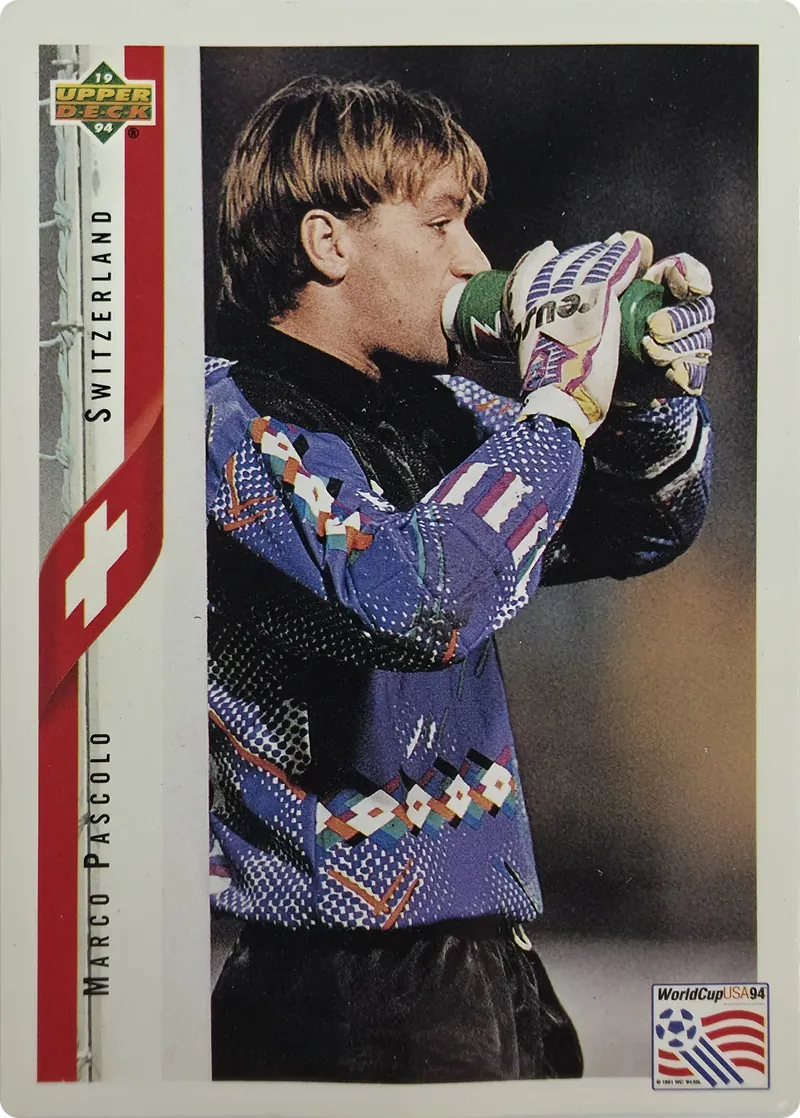 1994 Upper Deck World Cup English/Spanish Marco Pascolo #133 Switzerland front