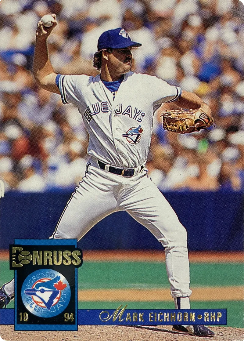 1994 Donruss Mark Eichhorn #144 Toronto Blue Jays front