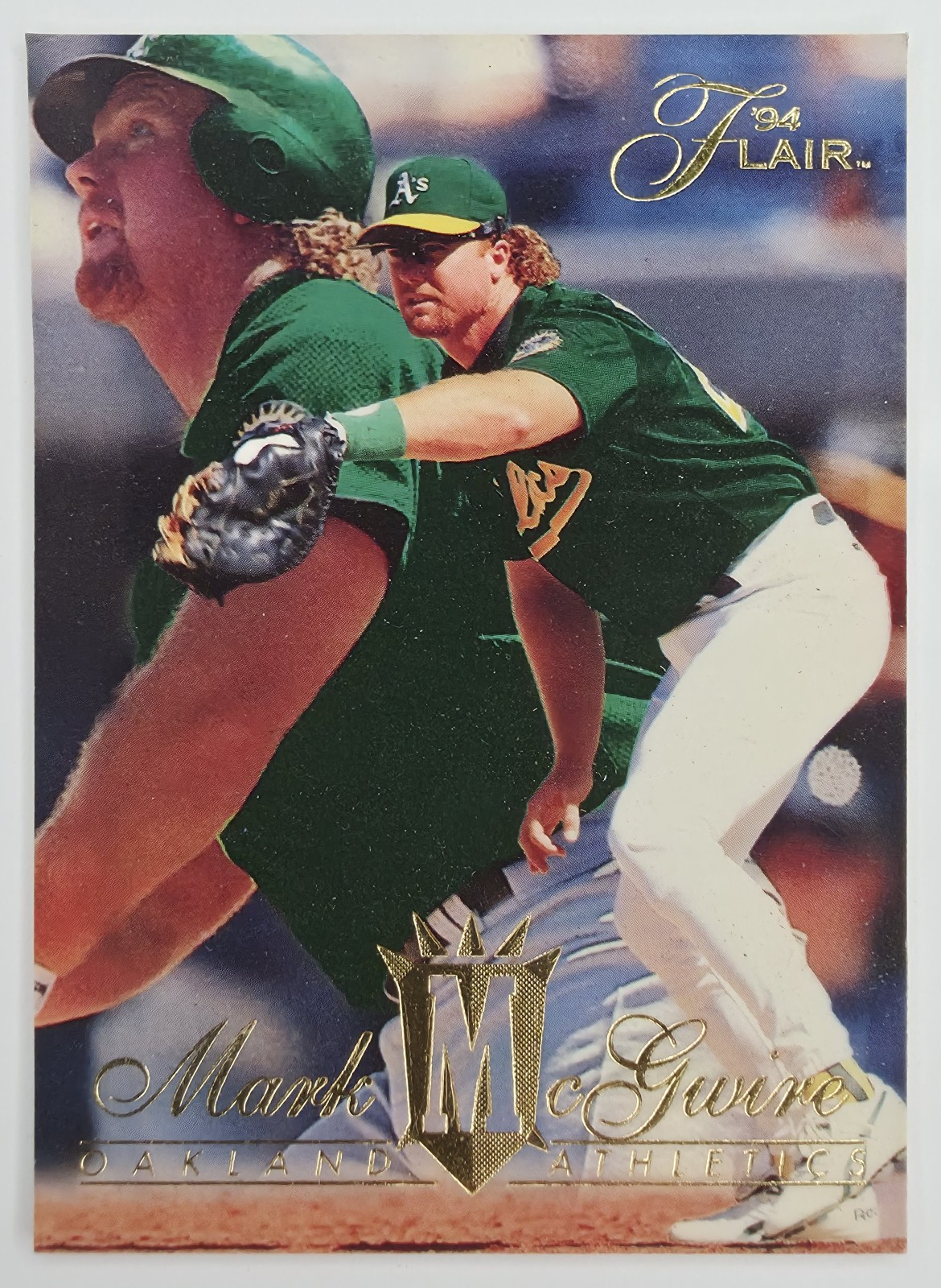 1994 Flair Mark McGwire #94 Oakland Athletics front