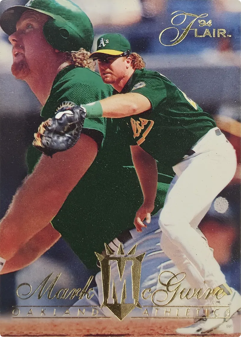 1994 Flair Mark McGwire #94 Oakland Athletics front
