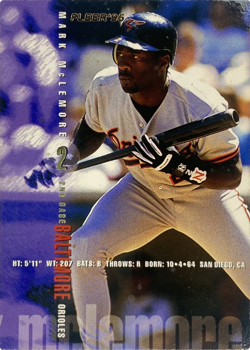 1995 Fleer Mark McLemore #12 Baltimore Orioles front
