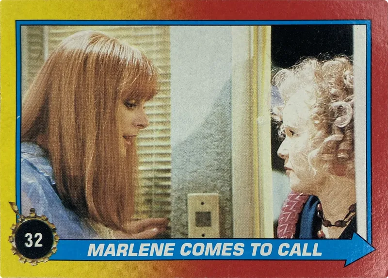 1989 Topps Back to the Future Part II Marlene Comes to Call #32 front