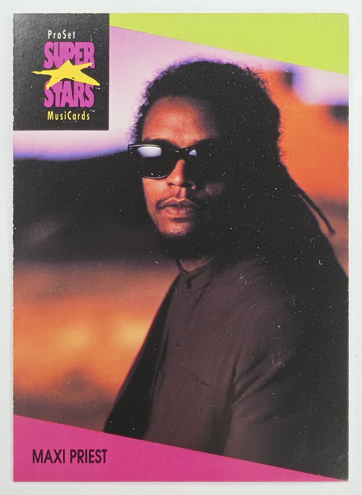 1991 Pro Set SuperStars MusiCards Maxi Priest #86b front