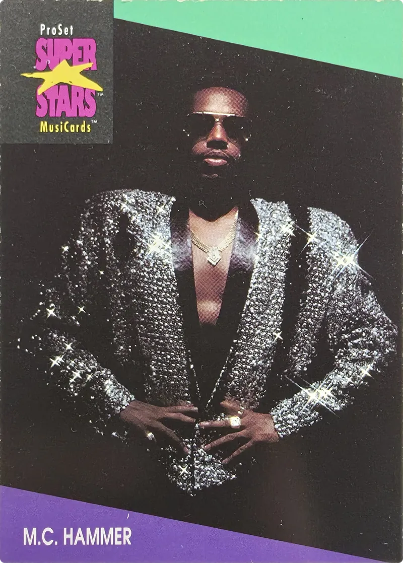 1991 Pro Set SuperStars MusiCards M.C. Hammer #123 front