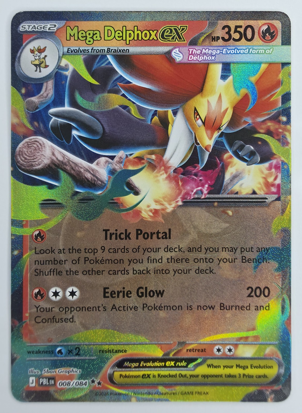 Mega Delphox ex front
