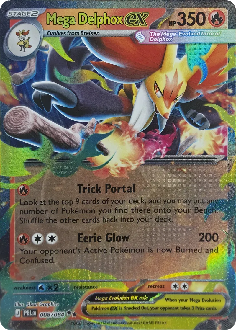 Mega Delphox ex front