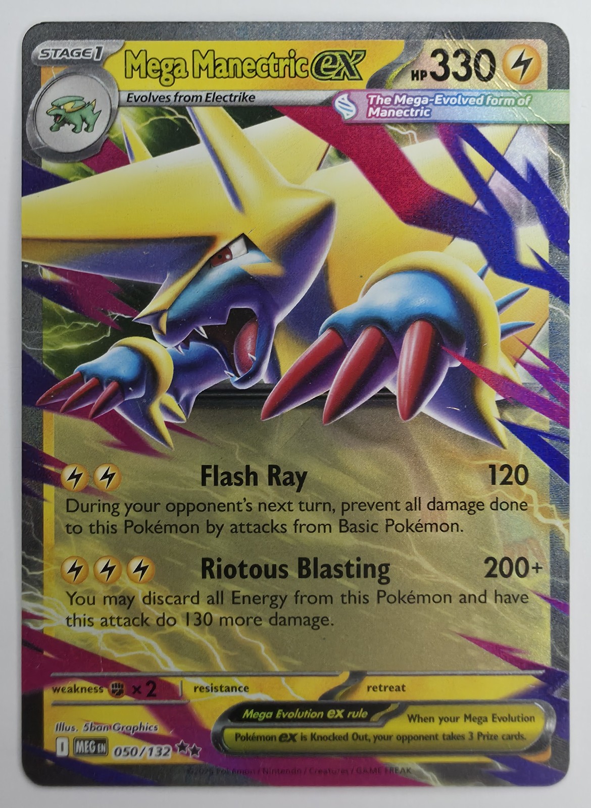 Mega Manectric ex front