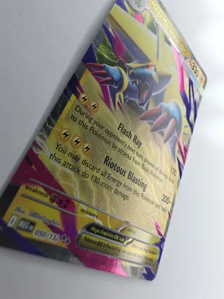 Mega Manectric ex holo angle