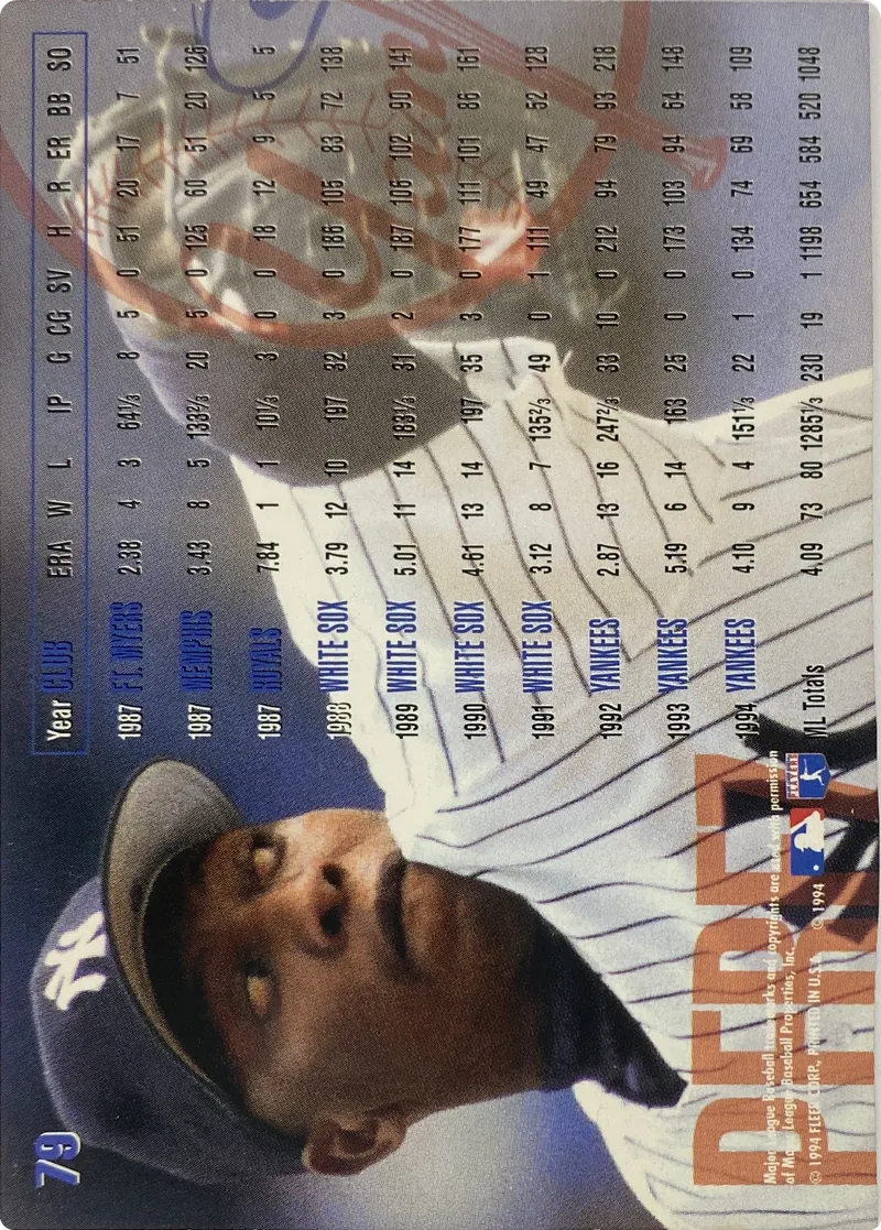 Melido Perez #79, back