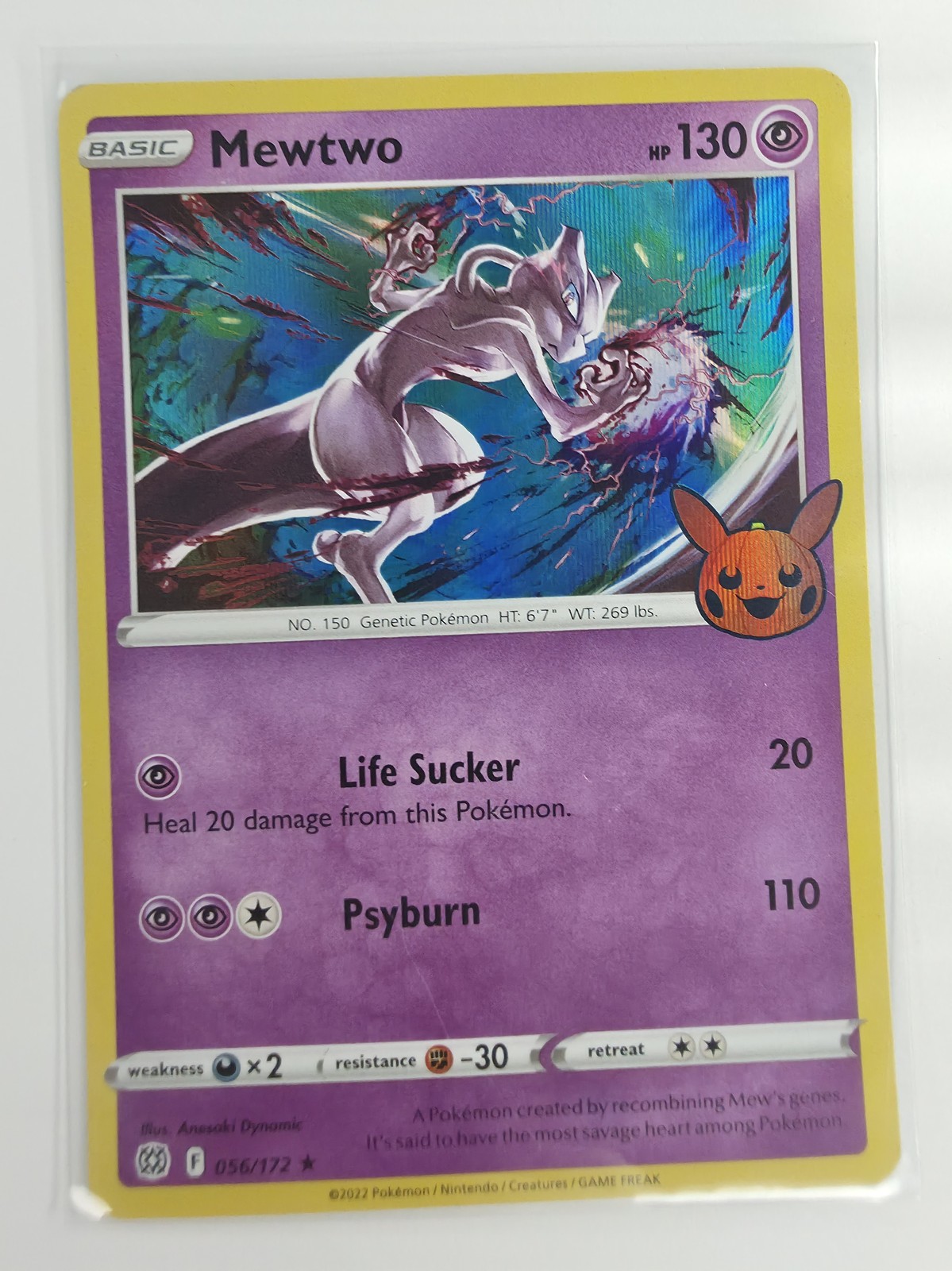 Mewtwo sleeved front