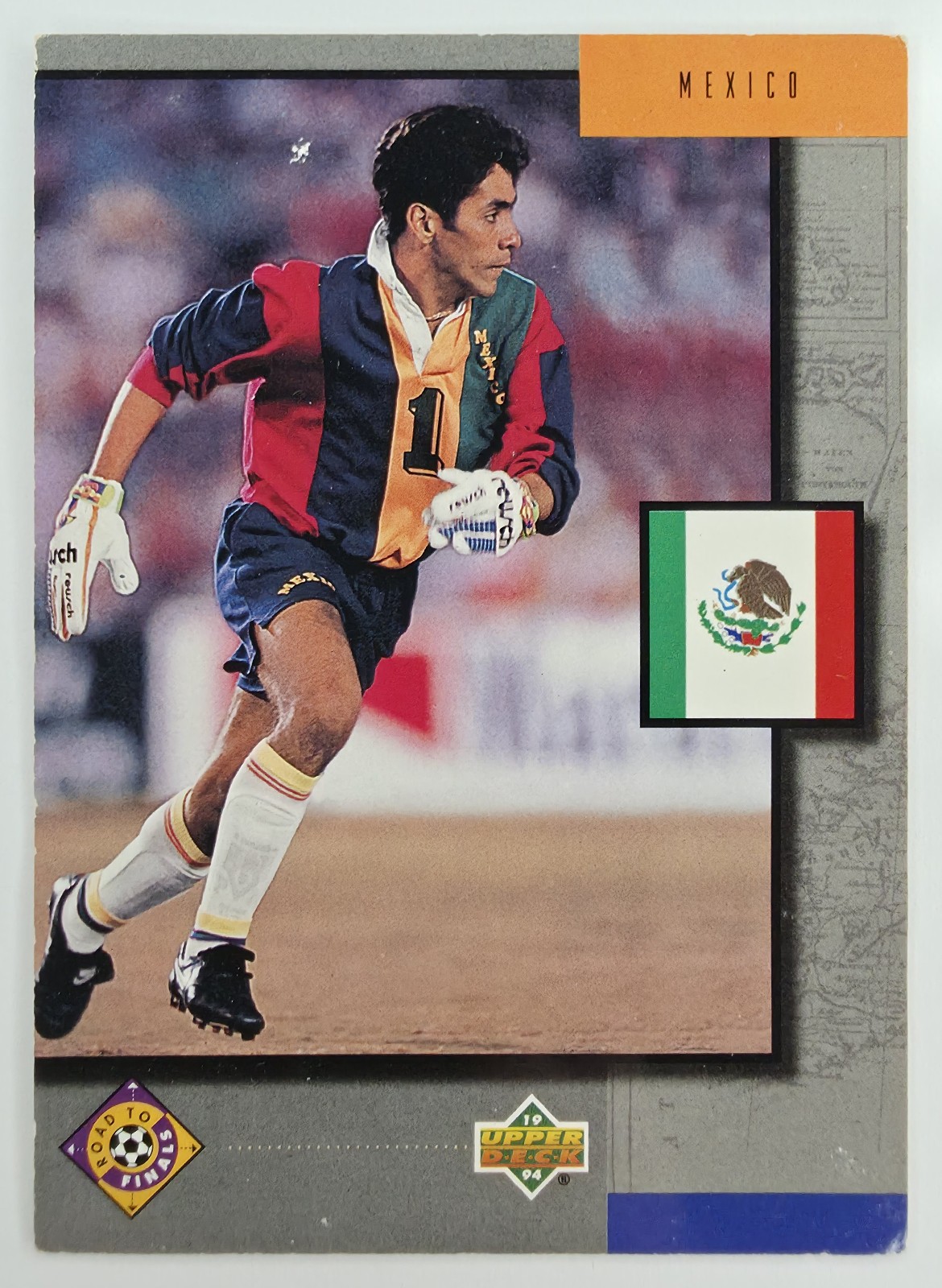 1994 Upper Deck World Cup English/Spanish Mexico #312 Road to Finals front