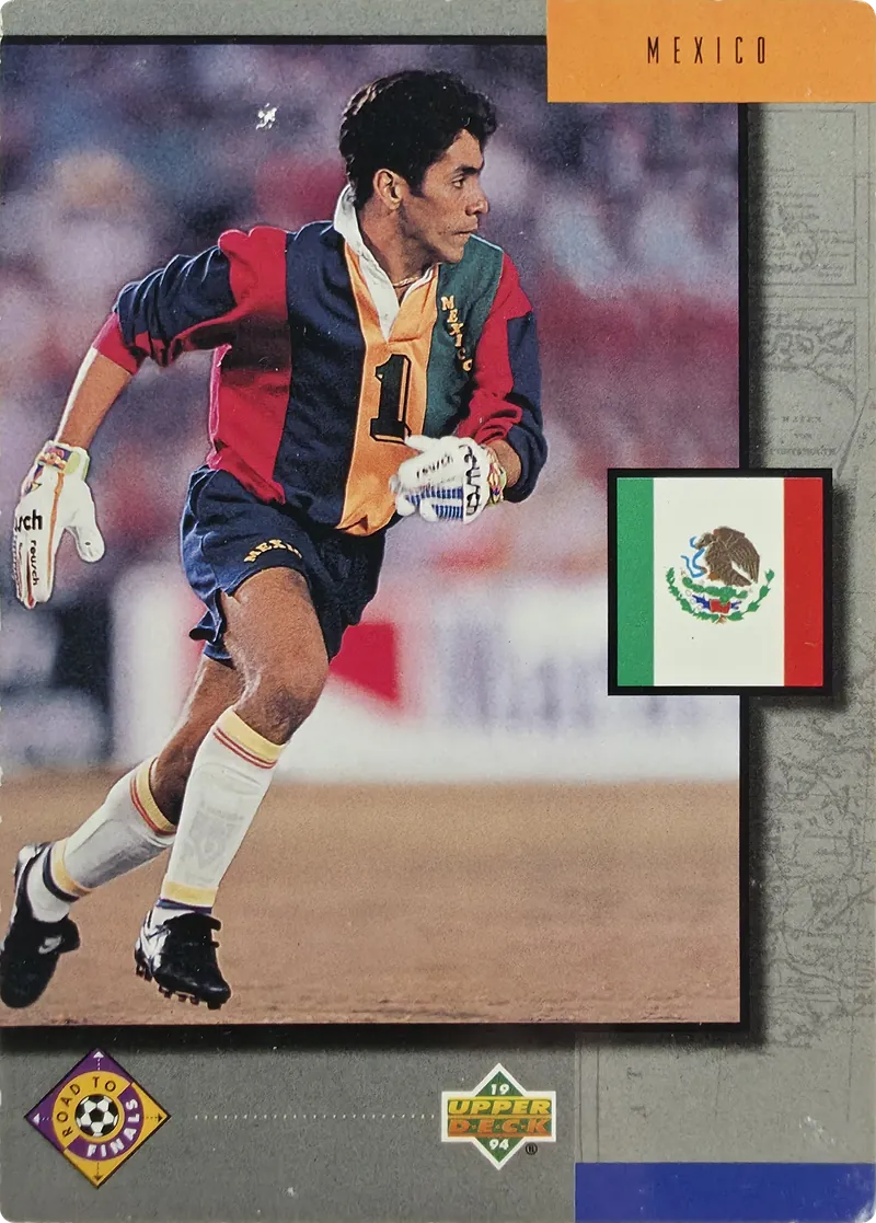 1994 Upper Deck World Cup English/Spanish Mexico #312 Road to Finals front