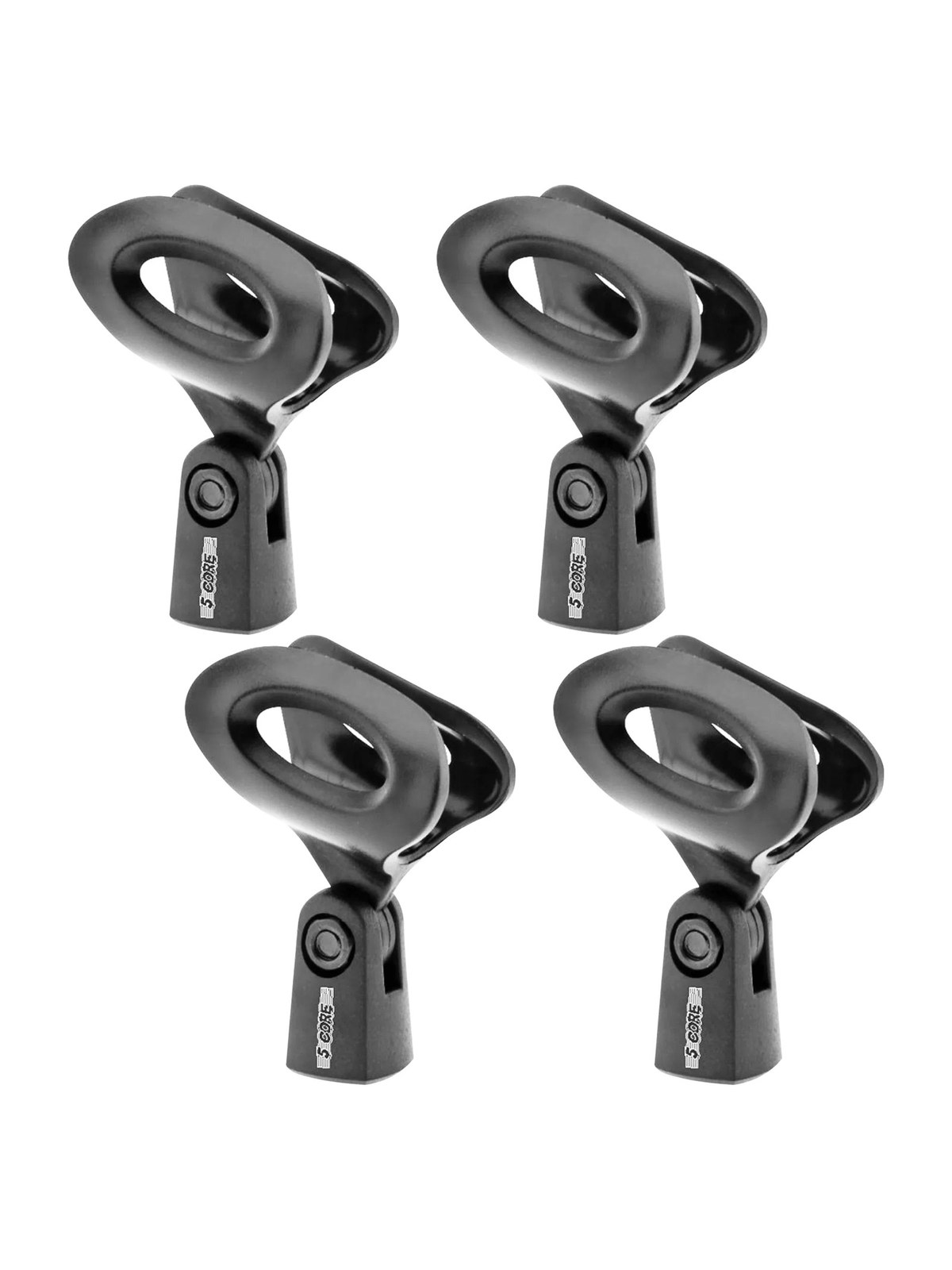 Microphone Stand Clip Holder, 4 Pack, Adjustable Angle, photo 1