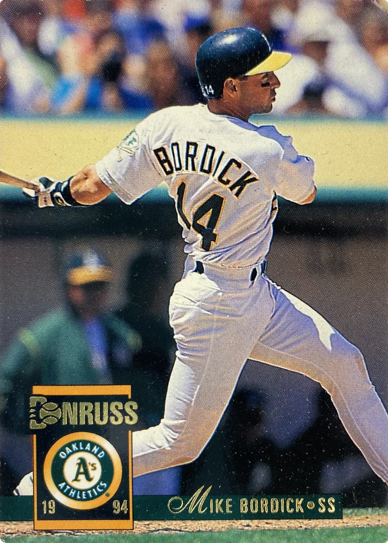 1994 Donruss Mike Bordick #81 Oakland Athletics front