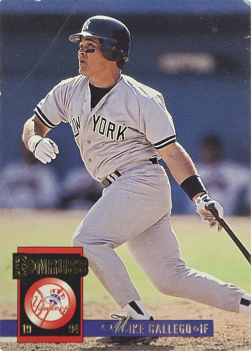 1994 Donruss Mike Gallego #495 New York Yankees, front