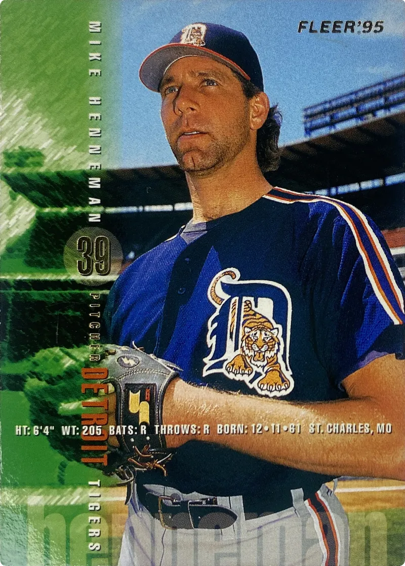 1995 Fleer Mike Henneman #56 Detroit Tigers front