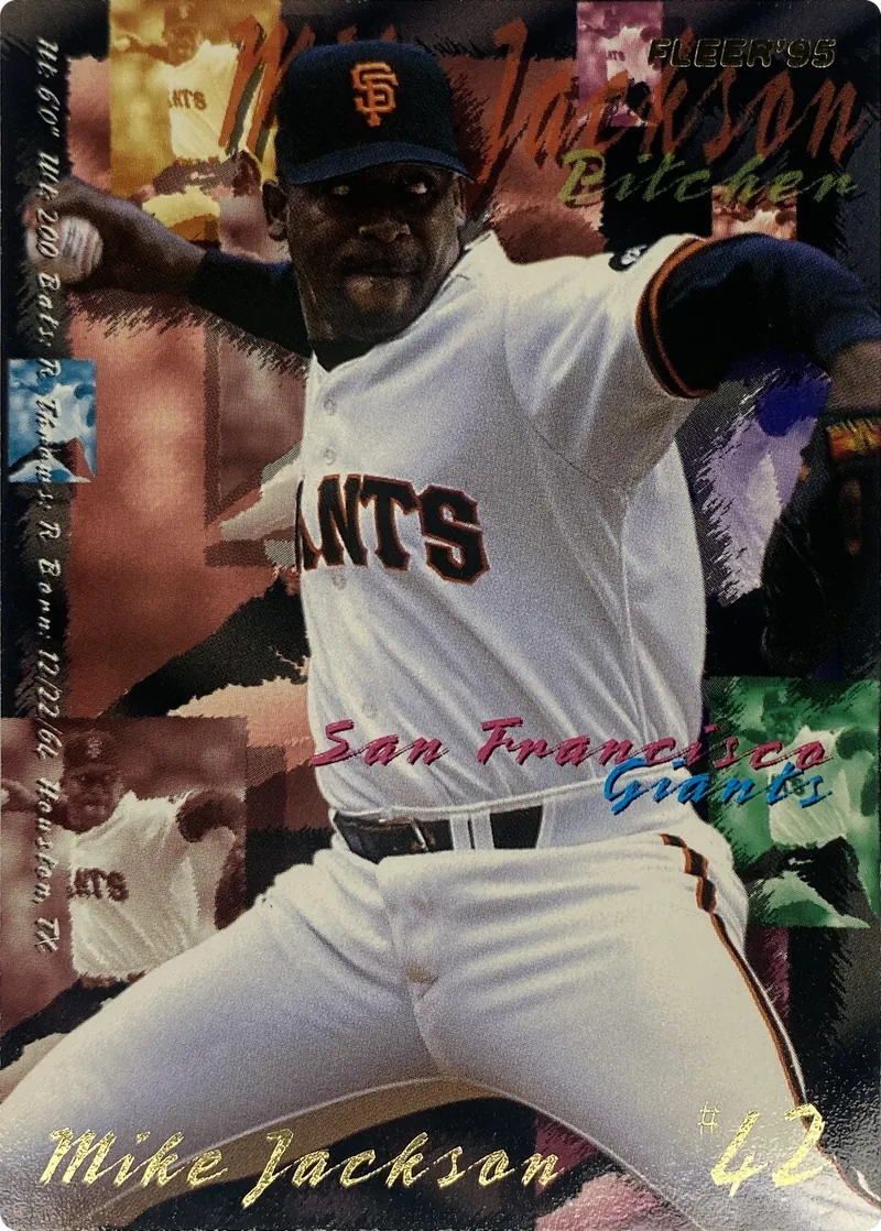 1995 Fleer Mike Jackson #581 San Francisco Giants front