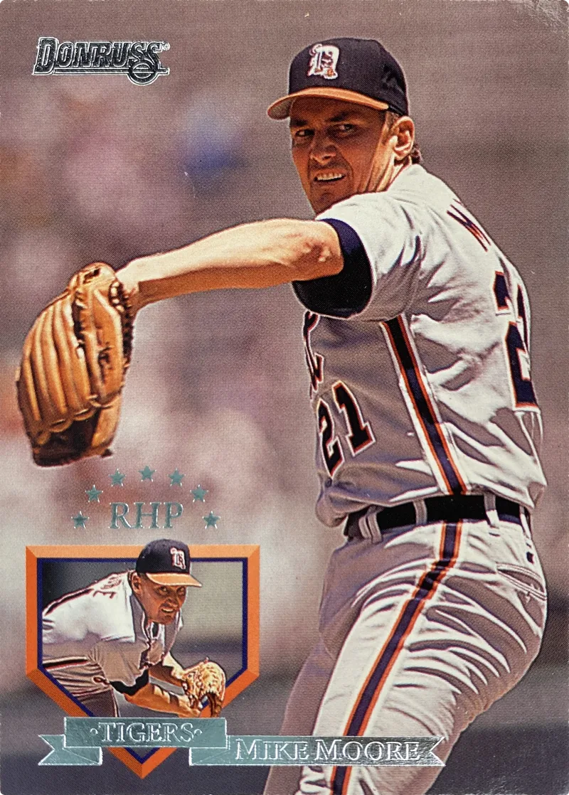 1995 Donruss Mike Moore #154 Detroit Tigers front