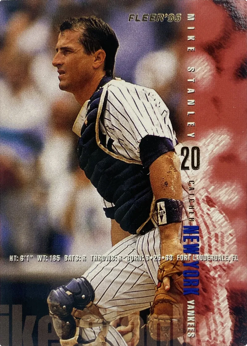 1995 Fleer Mike Stanley #81 New York Yankees front