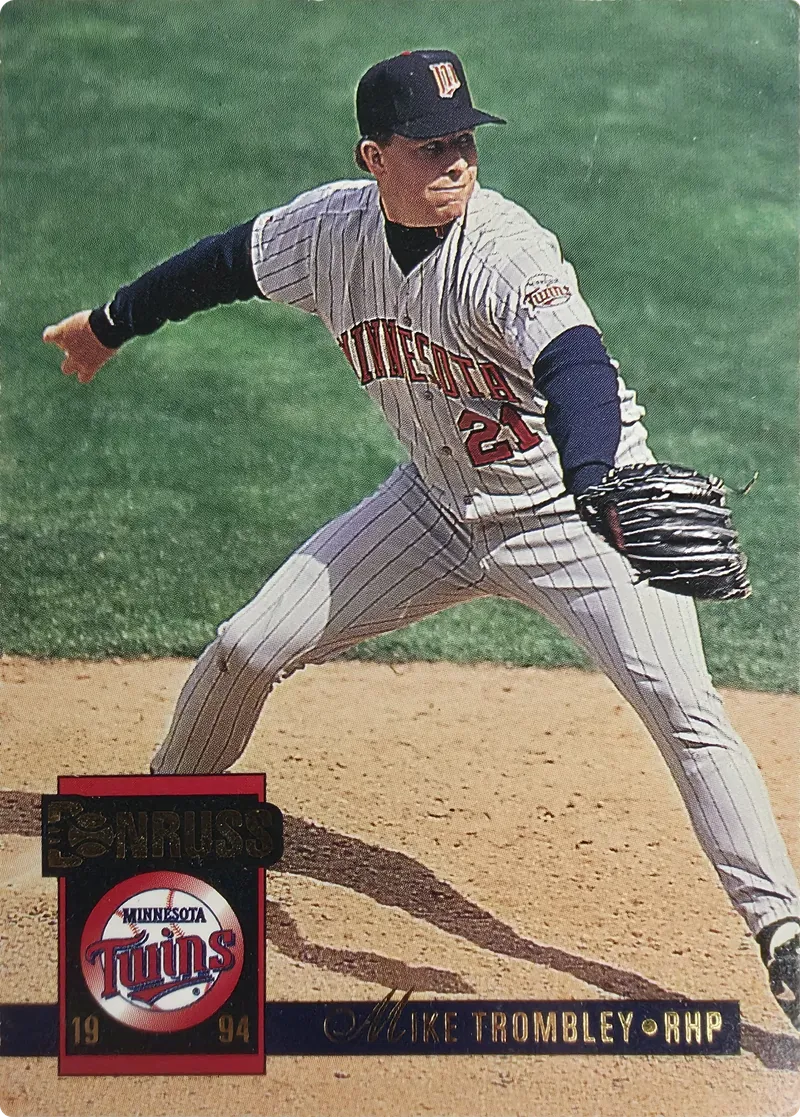 1994 Donruss Mike Trombley #620 Minnesota Twins, front