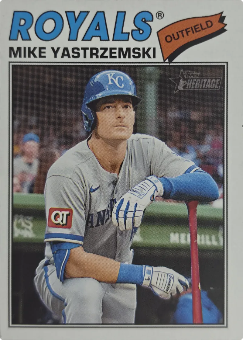 2026 Topps Heritage Mike Yastrzemski #63 Kansas City Royals front