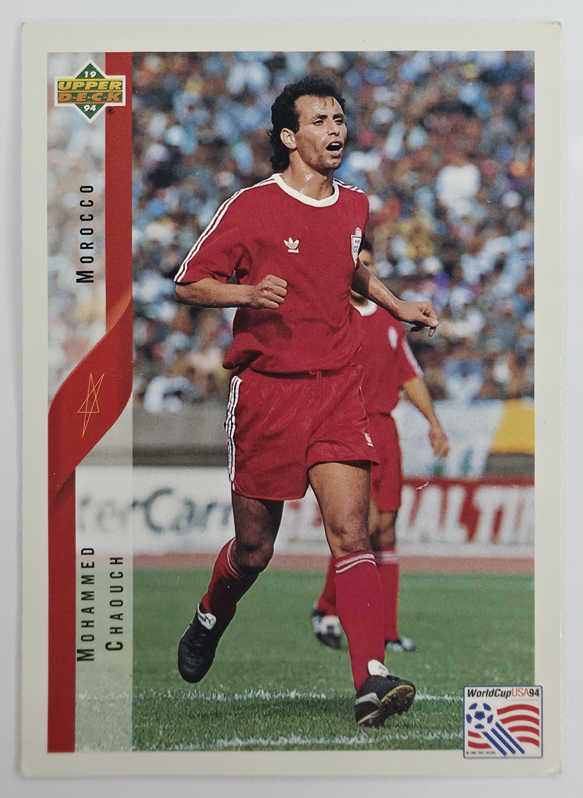 1994 Upper Deck World Cup English/Spanish Mohammed Chaouch #246 Morocco front