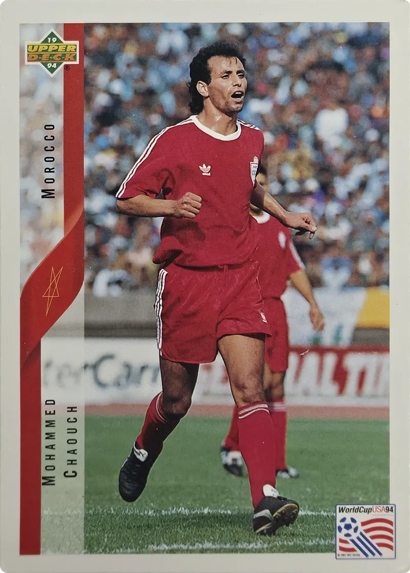 1994 Upper Deck World Cup English/Spanish Mohammed Chaouch #246 Morocco front