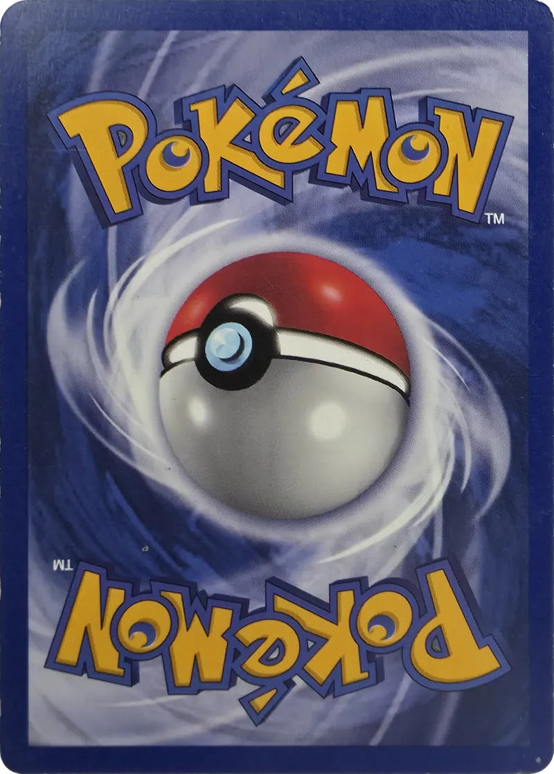 1999 Pokemon Fossil Moltres #27/62 Unlimited Non-Holo Rare, back