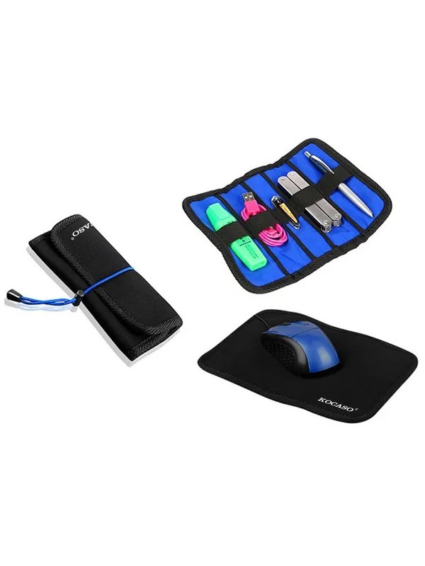 Mouse Pad with Cable Organizer and Zip Case, 3-Piece Combo, photo 2