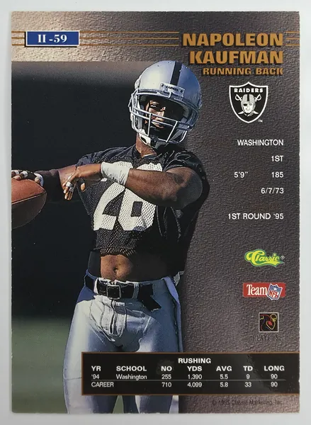 Napoleon Kaufman back