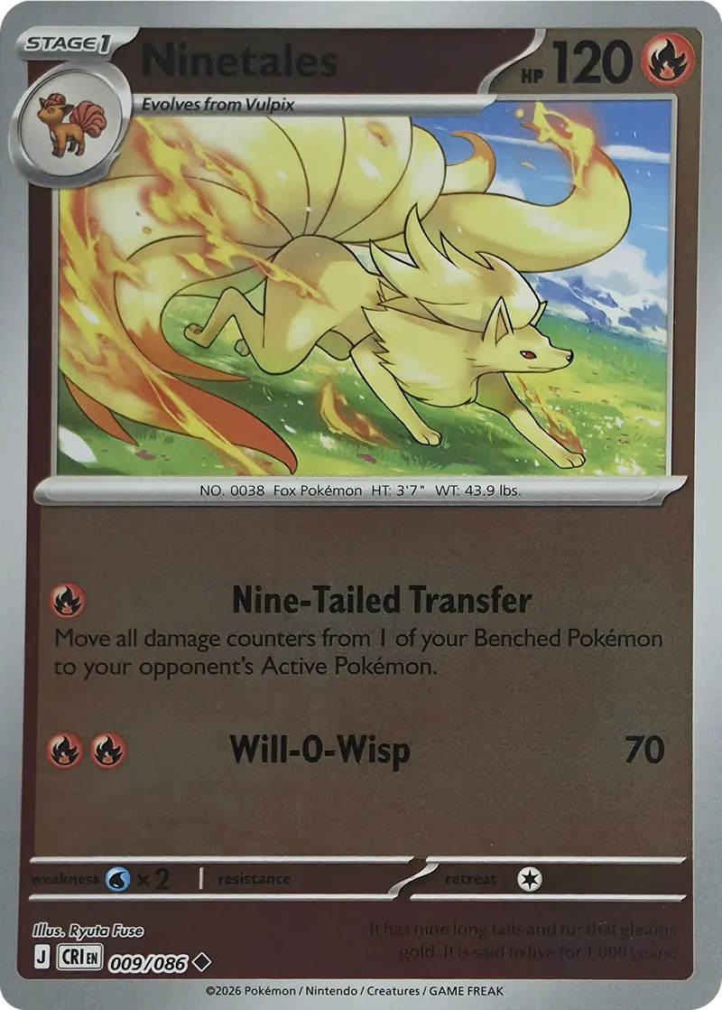 Ninetales #009/086, front
