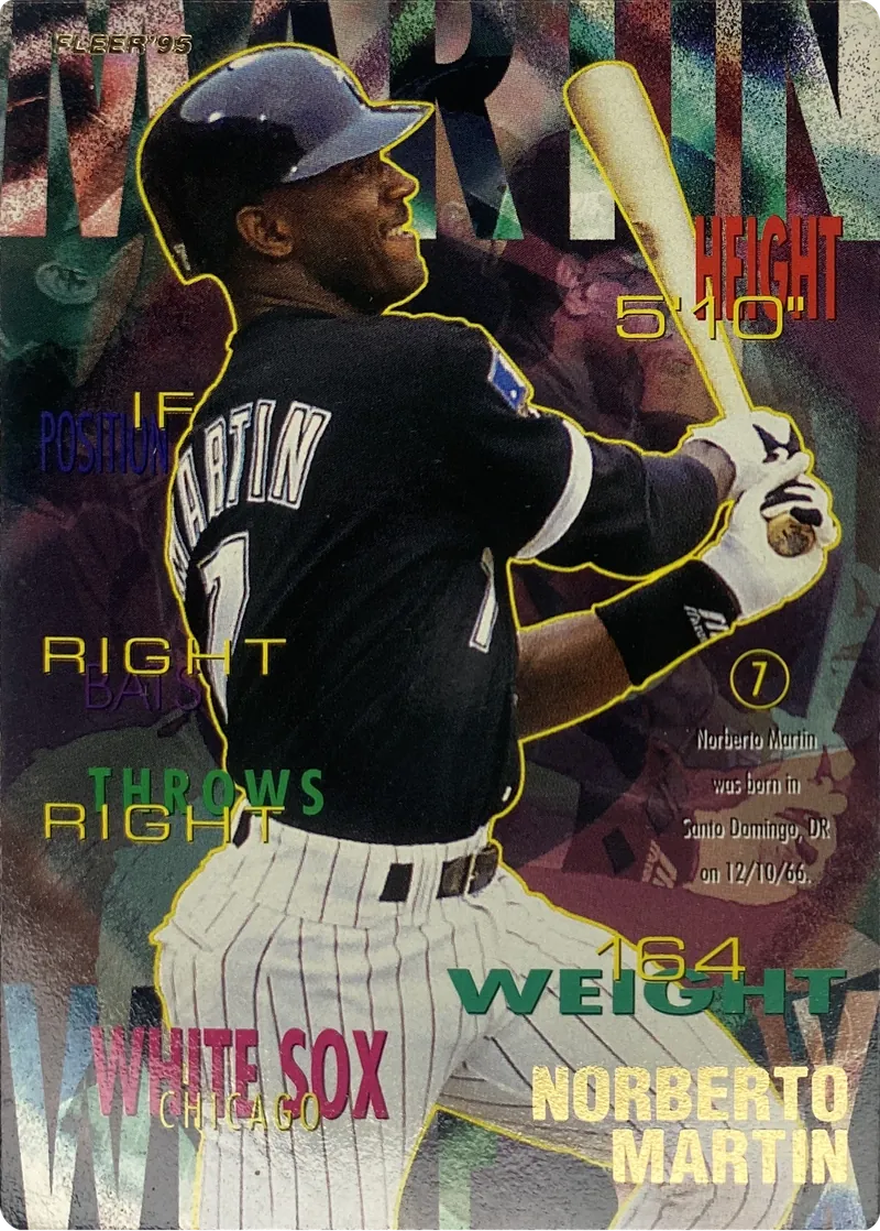 1995 Fleer Norberto Martin #124 Chicago White Sox front