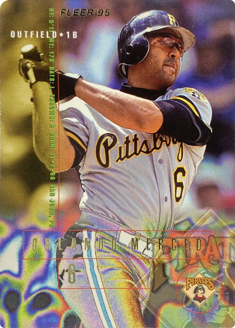 1995 Fleer Orlando Merced #484 Pittsburgh Pirates front
